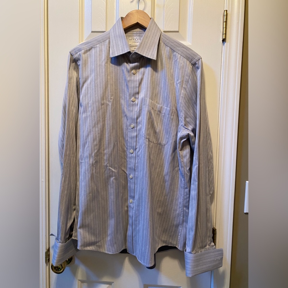 Charles Tyrwhitt Jermyn Street London blue shirt. Size 16/36” slim fit.
